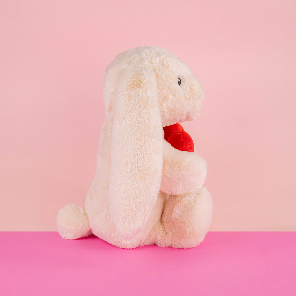 Conejo de peluche para San Valentín , ideal para regalos , tiendas, eventos , decoración. Peluches al mayoreo 