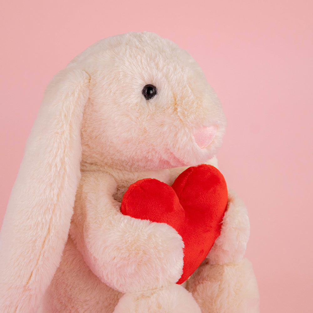 Conejo de peluche para San Valentín , ideal para regalos , tiendas, eventos , decoración. Peluches al mayoreo 