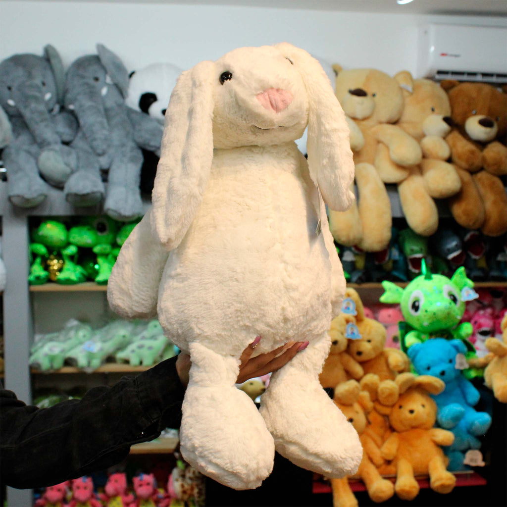 Conejo de peluche gigante al mayoreo, perfecto para tiendas de regalos y distribuidores