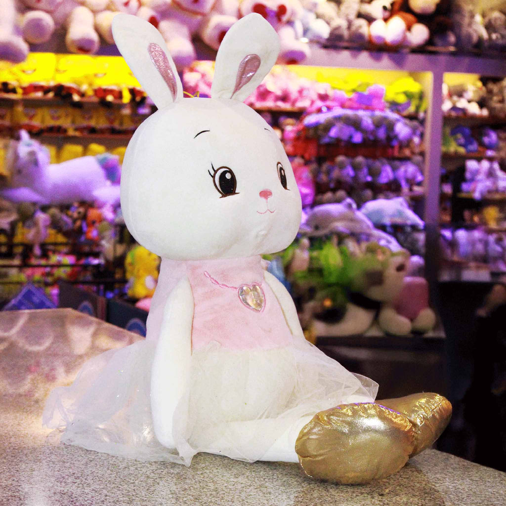 Conejo de peluche tutú , detalles brillantes e ideales para regalar. Tiendas de regalos y mayoristas