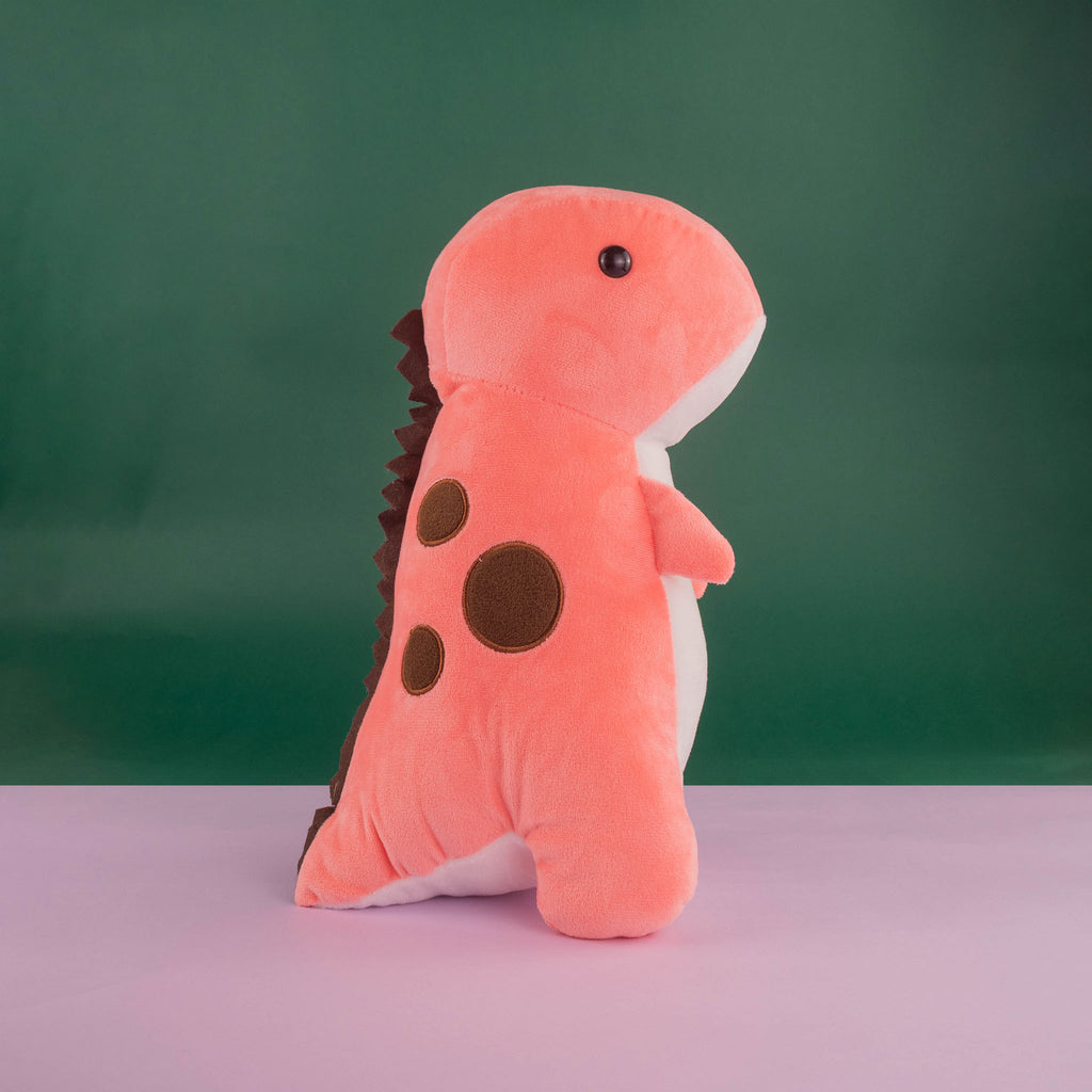 Dinosaurio de peluche tamaño mediano. Ideal para los fanáticos de los animales y para regalar