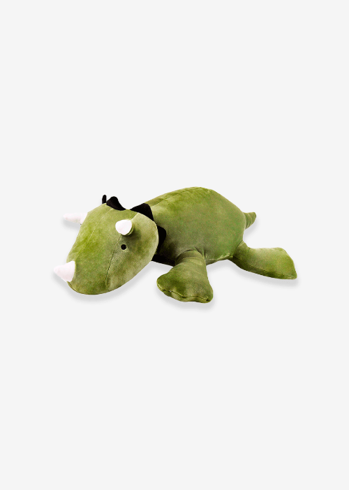 Dinosaurio de peluche tamaño mediano. Ideal para los fanáticos de los animales y para regalar