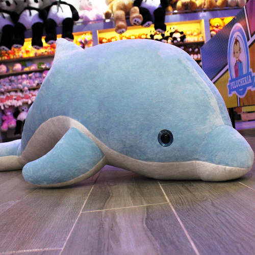 Delfin azul de peluche S042