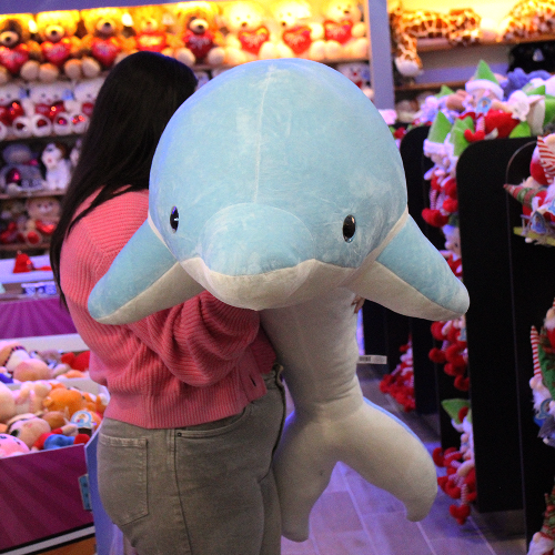 Delfin azul de peluche S042