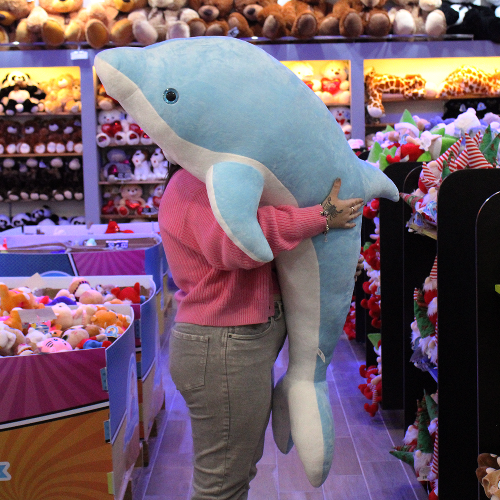 Delfin azul de peluche S042
