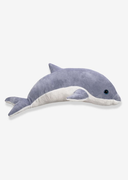 Delfin gris de peluche S041