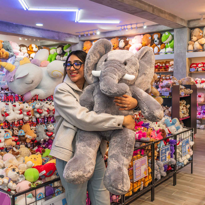 Elefante de peluche Gigante 100 cm - Pelucheria