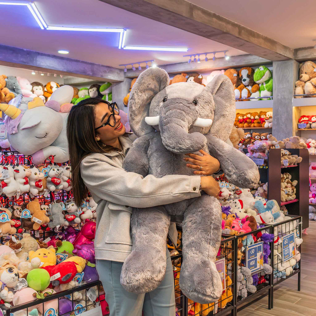 Elefante de peluche Gigante 100 cm - Pelucheria