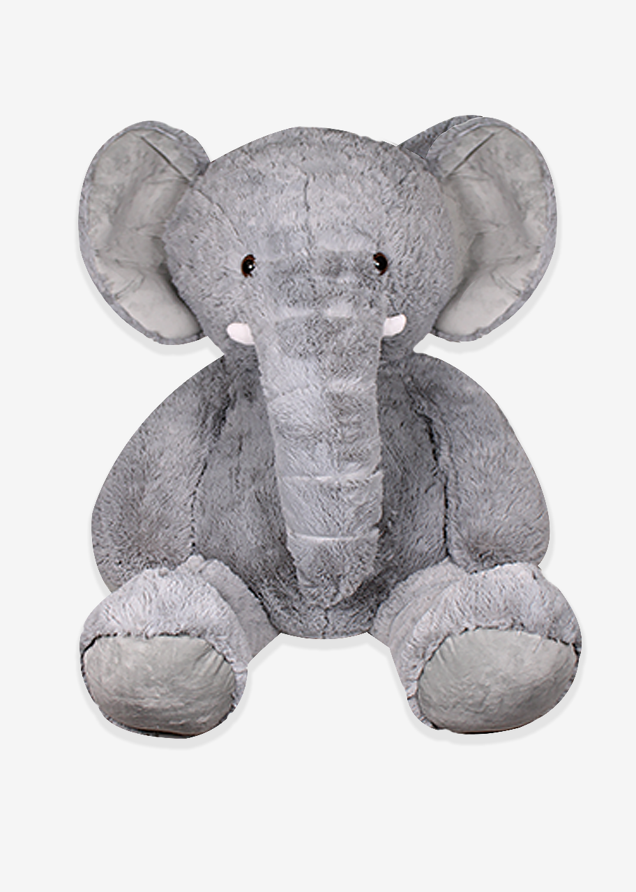 Elefante de peluche gigante super suave y abrazable. Ideal para regalar, para eventos, baby showers y fiestas. 