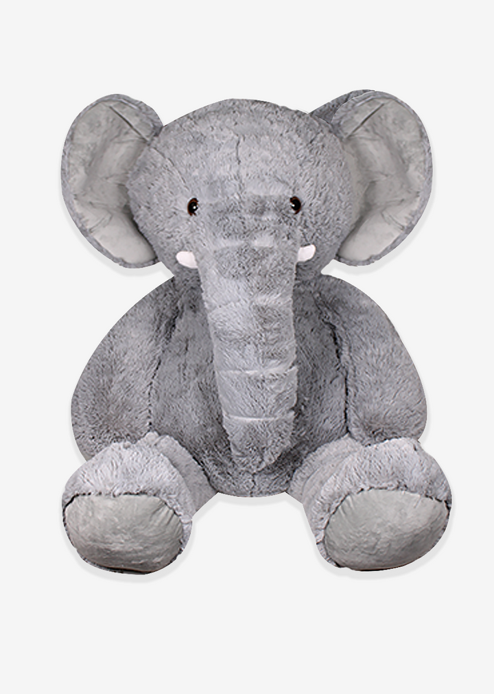 Elefante de peluche gigante super suave y abrazable. Ideal para regalar, para eventos, baby showers y fiestas. 