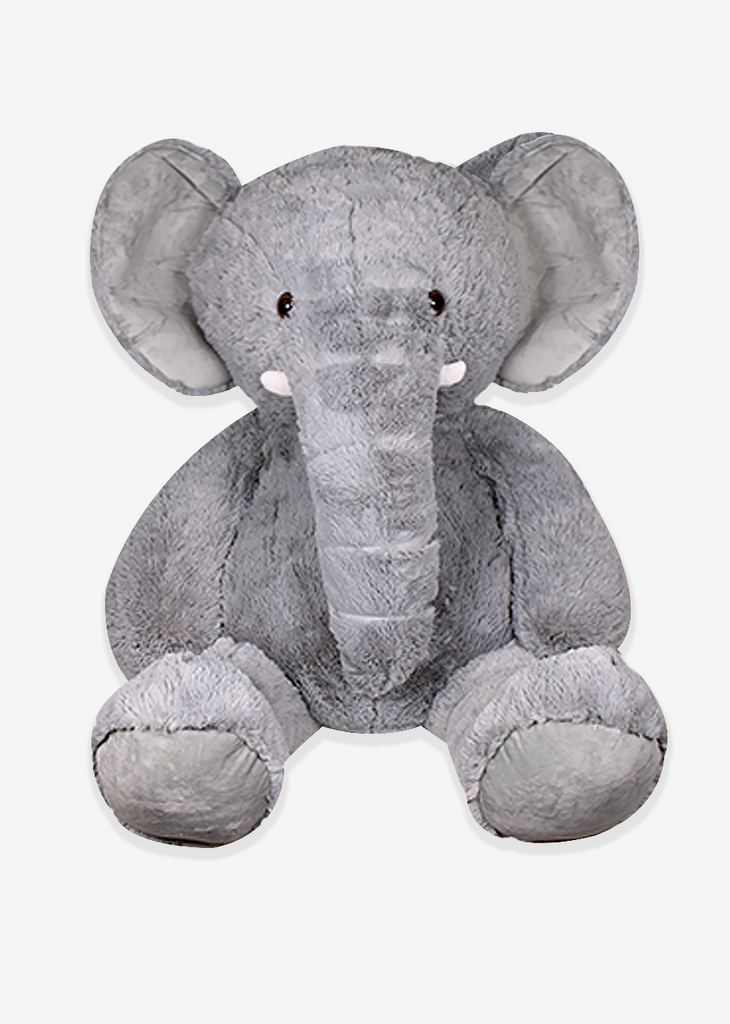 Elefante de peluche gigante super suave y abrazable. Ideal para regalar, para eventos, baby showers y fiestas. 
