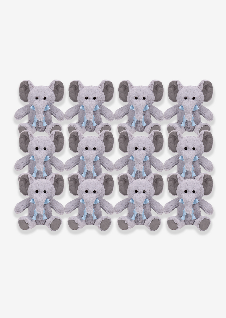 Elefante de peluche gris calidad premium ultra suave y abrazable. 