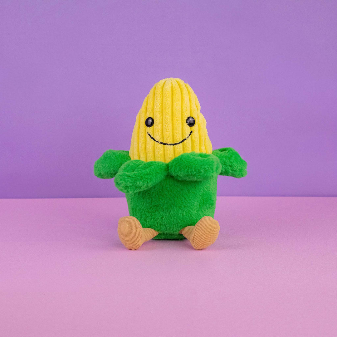 Elote de peluche Korni 20 cm PIUINIKI , comida de peluche para decorar o regalar