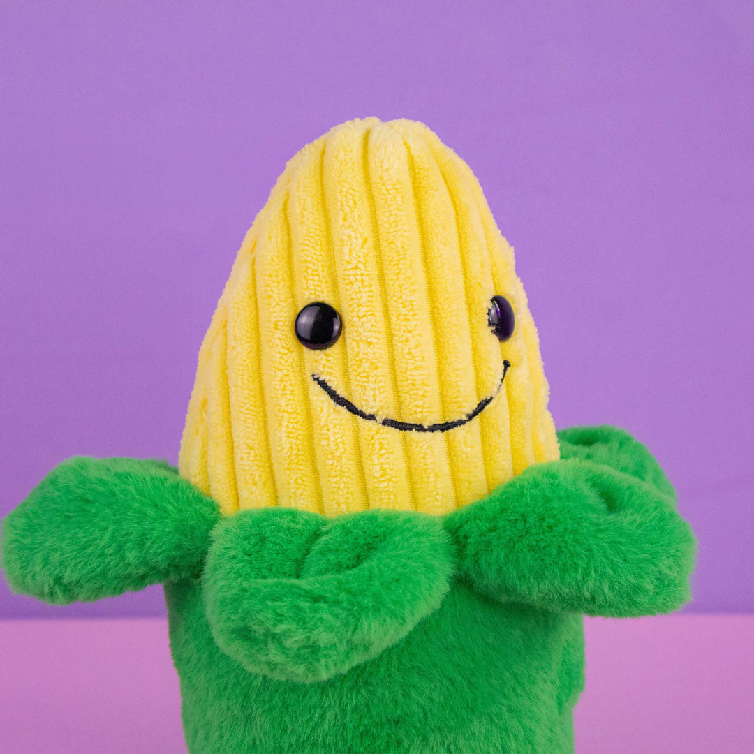 Elote de peluche Korni 20 cm PIUINIKI , comida de peluche para decorar o regalar