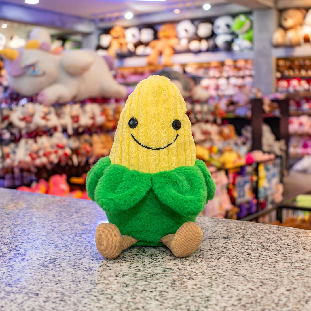 Elote de peluche Korni 20 cm PIUINIKI , comida de peluche para decorar o regalar