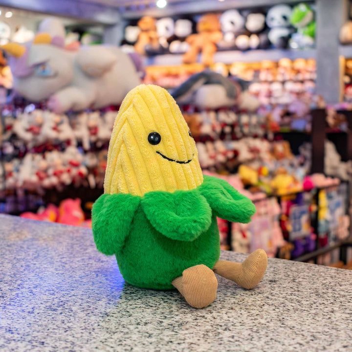 Elote de peluche Korni 20 cm PIUINIKI , comida de peluche para decorar o regalar