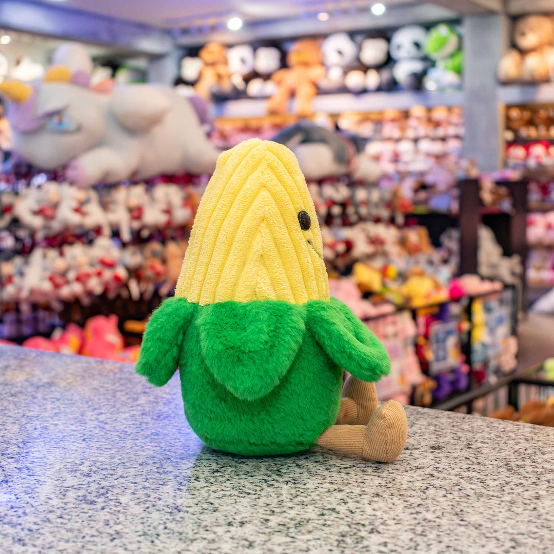 Elote de peluche Korni 20 cm PIUINIKI , comida de peluche para decorar o regalar