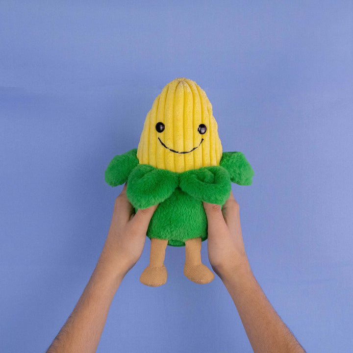 Elote de peluche Korni 20 cm PIUINIKI , comida de peluche para decorar o regalar