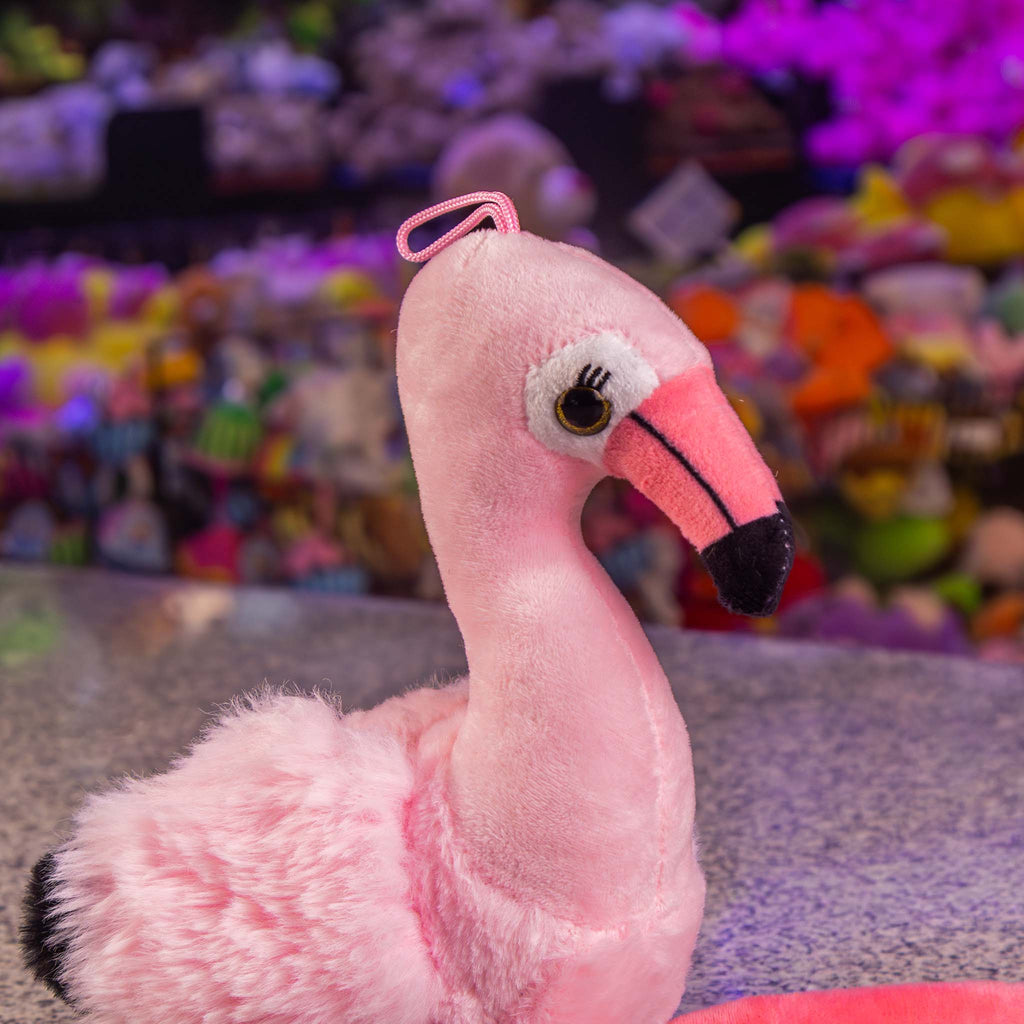 Flamingo de peluche color rosa con blanco, perfecto para regalos, decoraciones y eventos 
