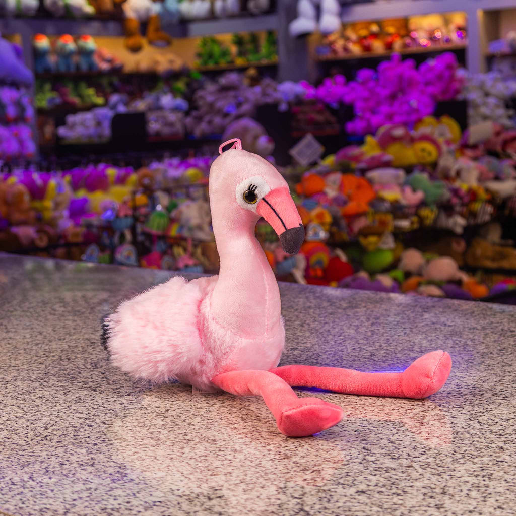 Flamingo de peluche color rosa con blanco, perfecto para regalos, decoraciones y eventos 