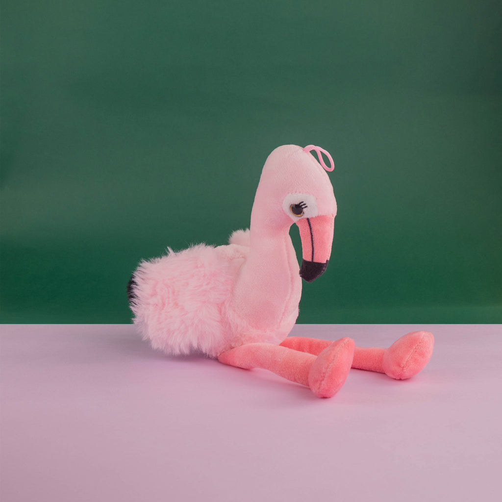 Flamingo de peluche color rosa con blanco, perfecto para regalos, decoraciones y eventos 