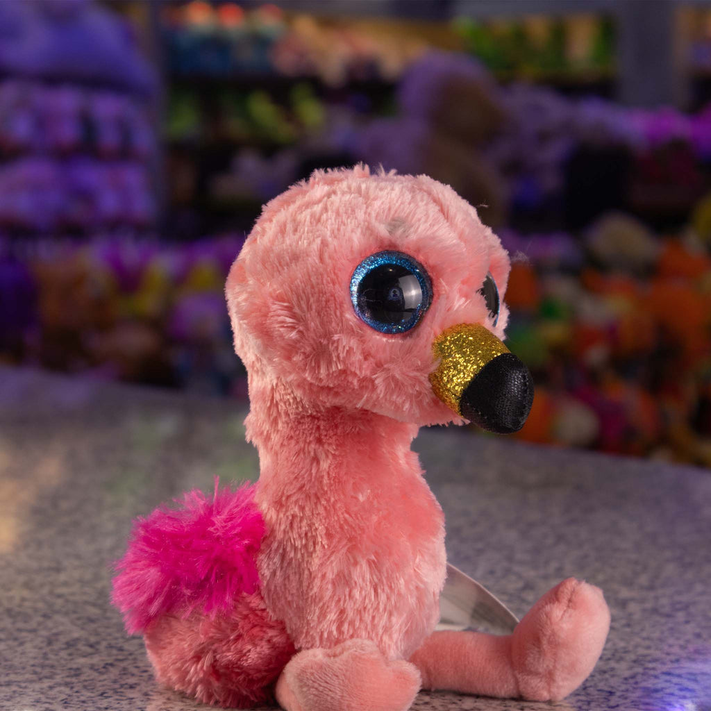 Flamingo de peluche pequeño y ultra suave. Colecciona los tuyos o inicia tu propio negocio.