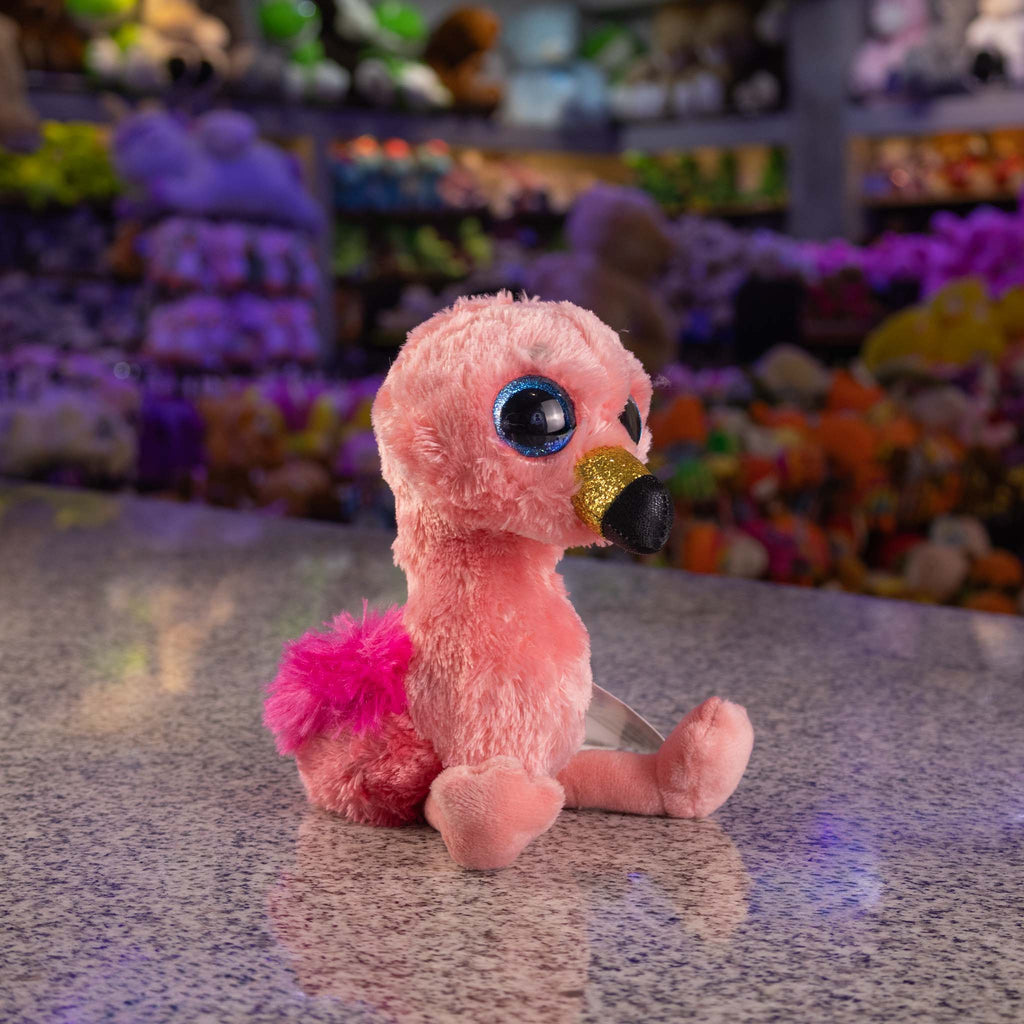 Flamingo de peluche pequeño y ultra suave. Colecciona los tuyos o inicia tu propio negocio.