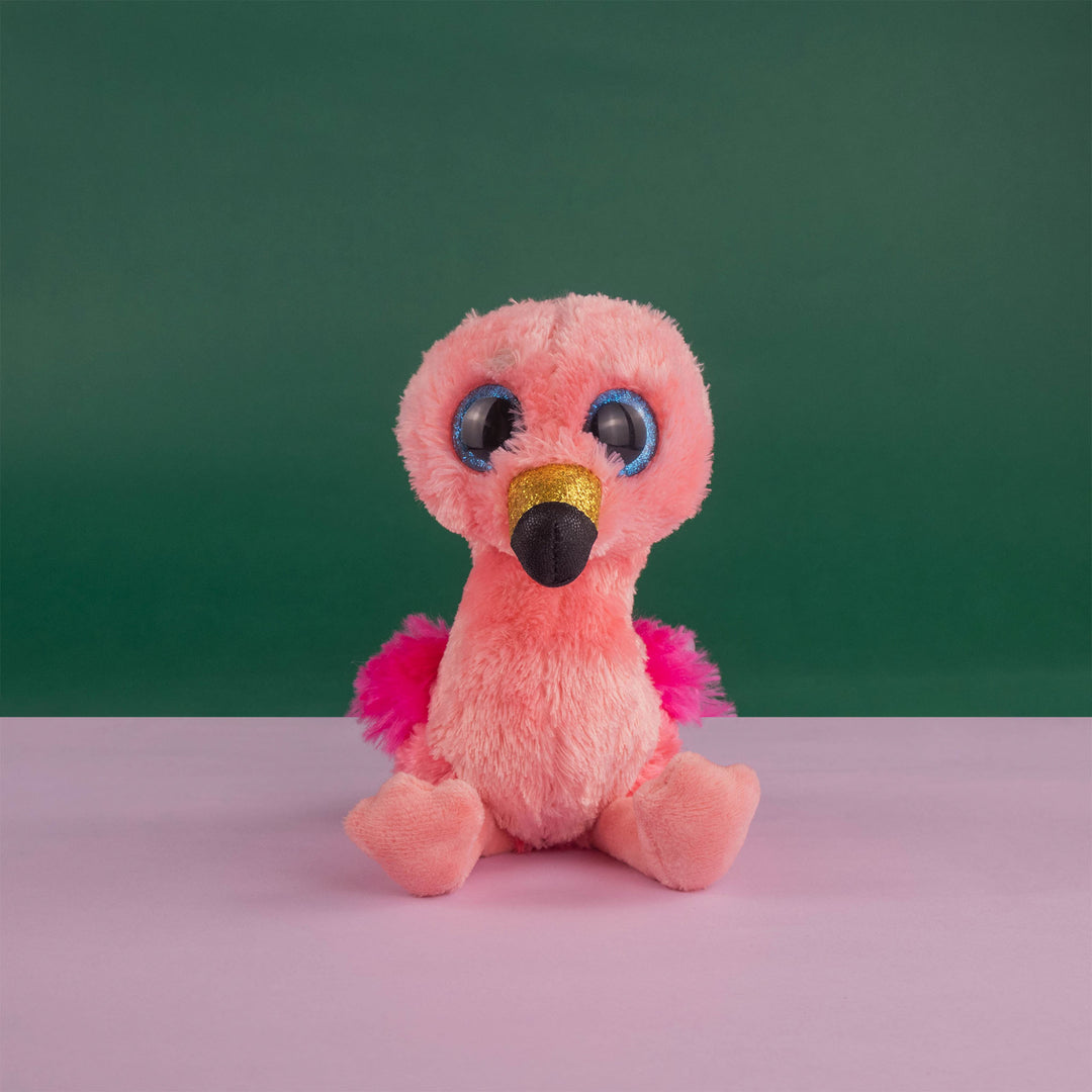Flamingo de peluche Titi 15 cm - Pelucheria