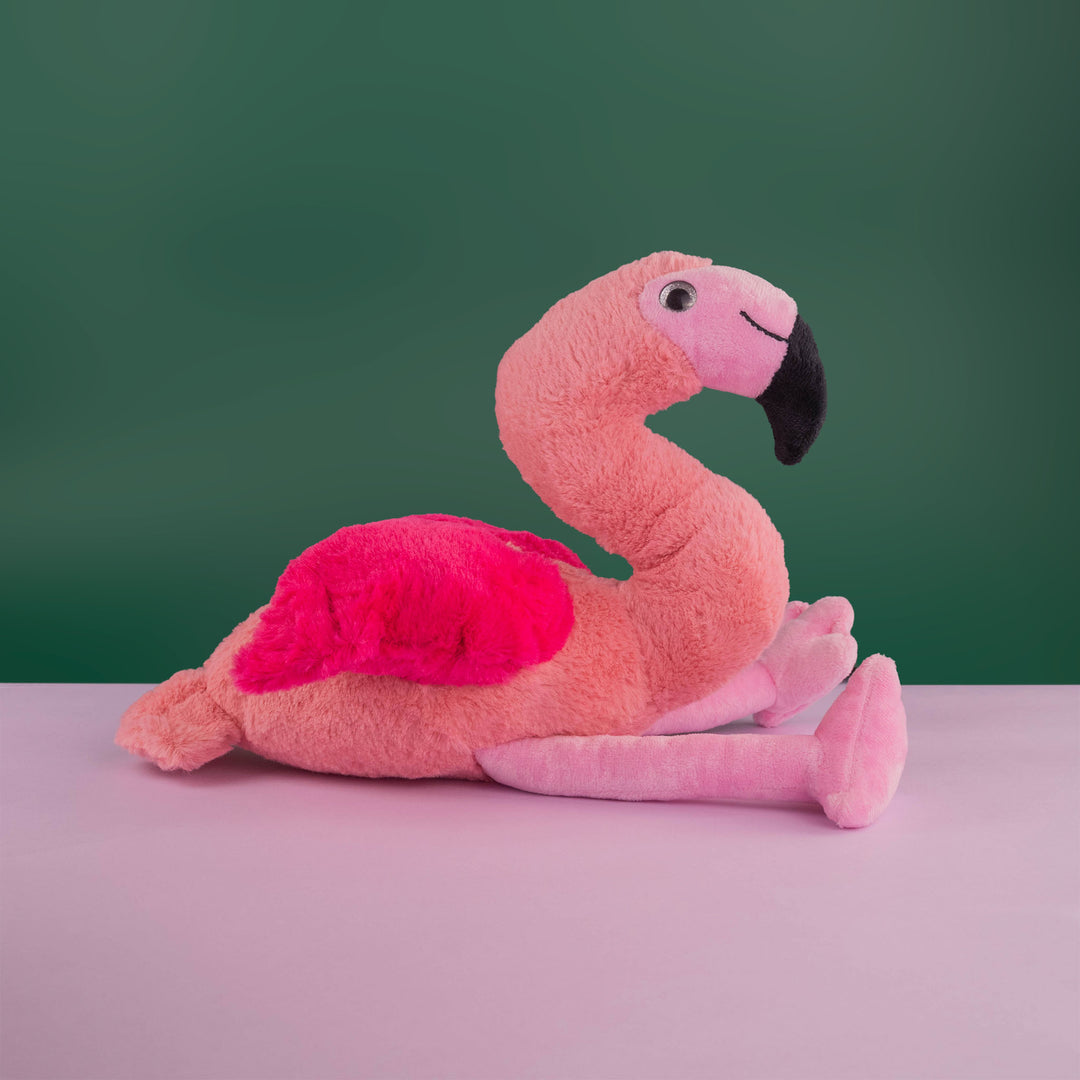 Flamingo de peluche Vegas 35 cm, peluches marinos, aves de peluche. Color rosa