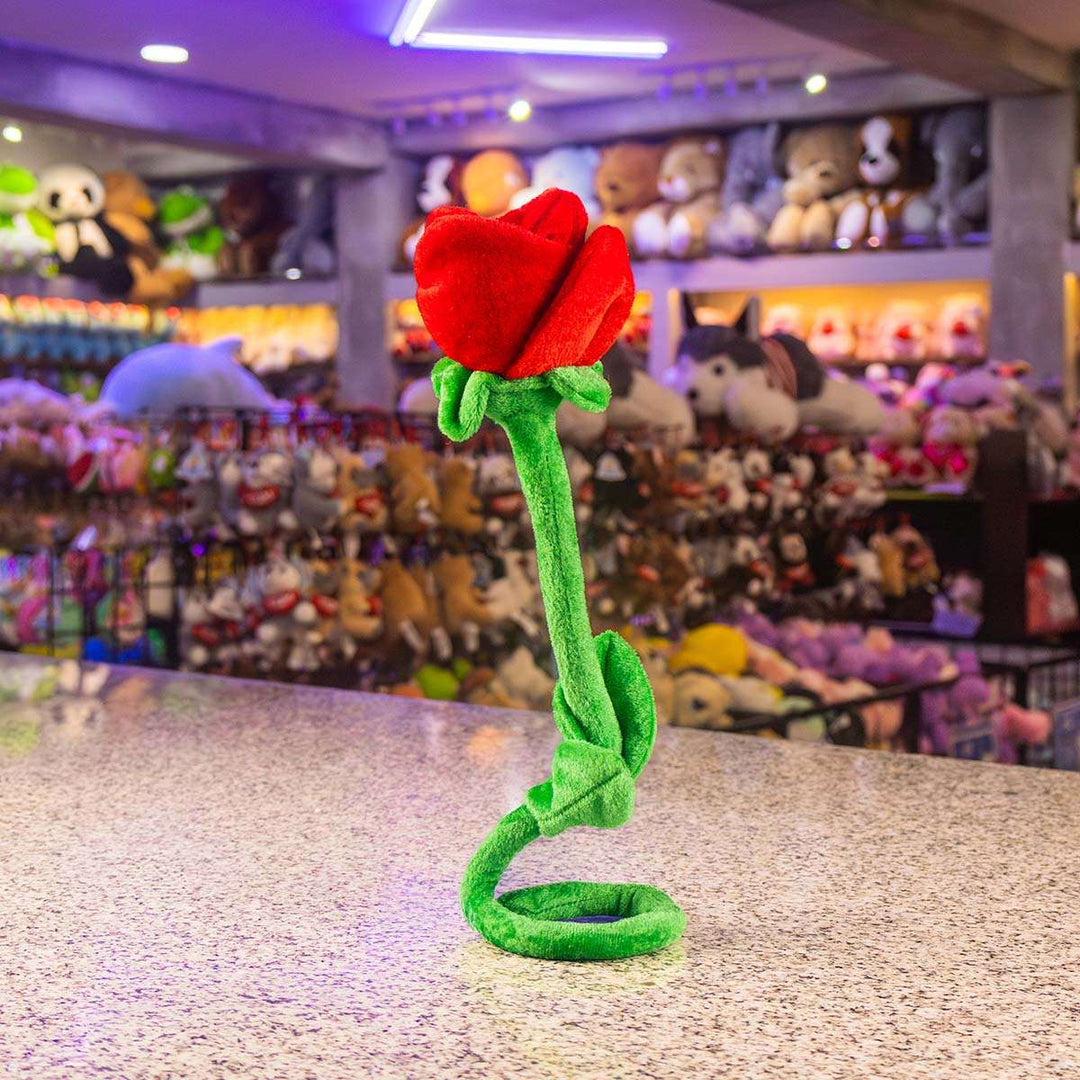 Flores de peluche perfectas para regalar en primavera, decorar eventos o coleccionar. Color rojo