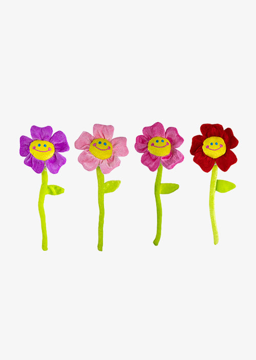 Flores de peluche perfectas para regalar en primavera, decorar eventos o coleccionar. Colores llamativos