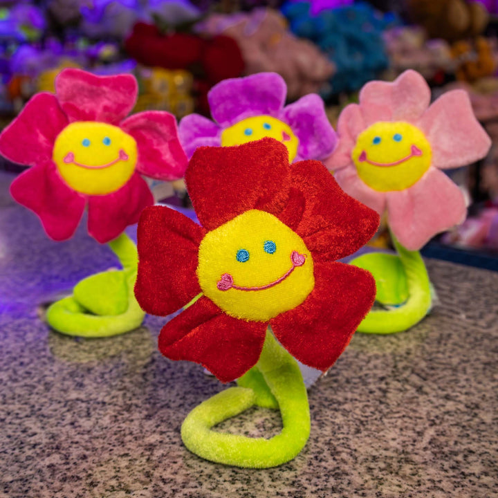 Flores de peluche perfectas para regalar en primavera, decorar eventos o coleccionar. Colores llamativos