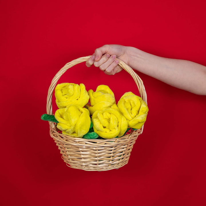 Flores de peluche perfectas para regalar en primavera, decorar eventos o coleccionar. Colores llamativos