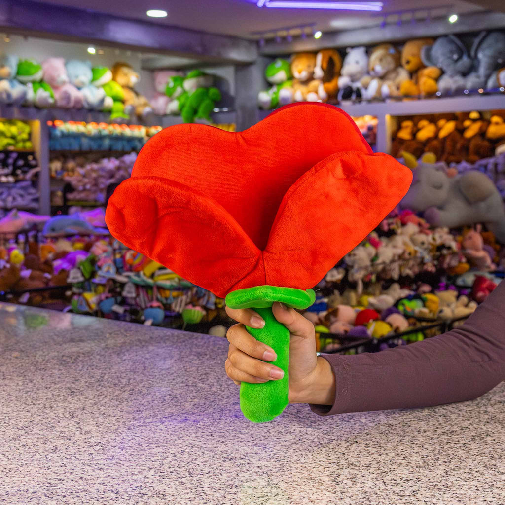 Flor de peluche para regalar en San Valentín. Peluches de novedad , tiernos y para esta temporada de amor