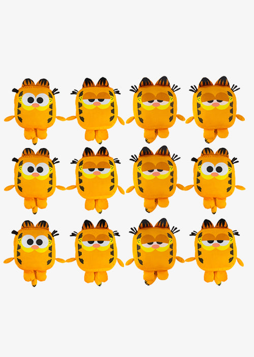 Set de 12 Piezas Garfield de peluche original. Kawaii Cubes 18 cm, peluches de licencia