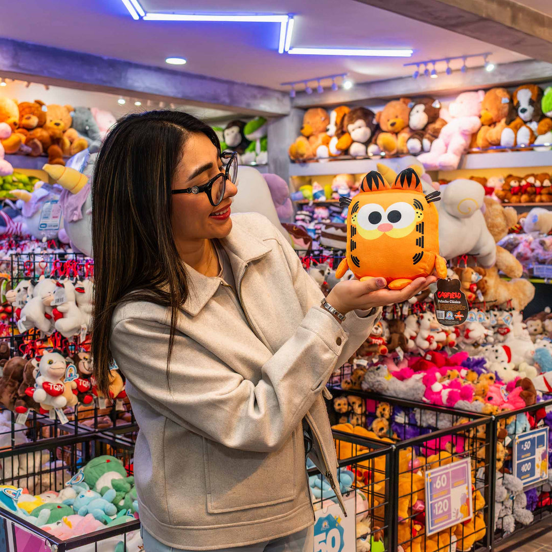 Set de 12 Piezas Garfield de peluche original. Kawaii Cubes 18 cm, peluches de licencia