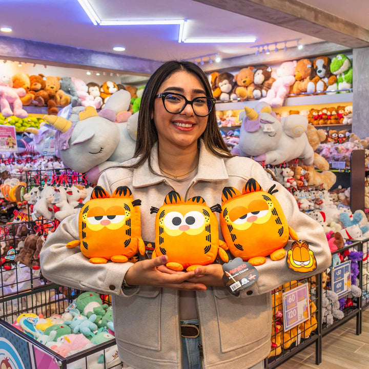 Set de 12 Piezas Garfield de peluche original. Kawaii Cubes 18 cm, peluches de licencia