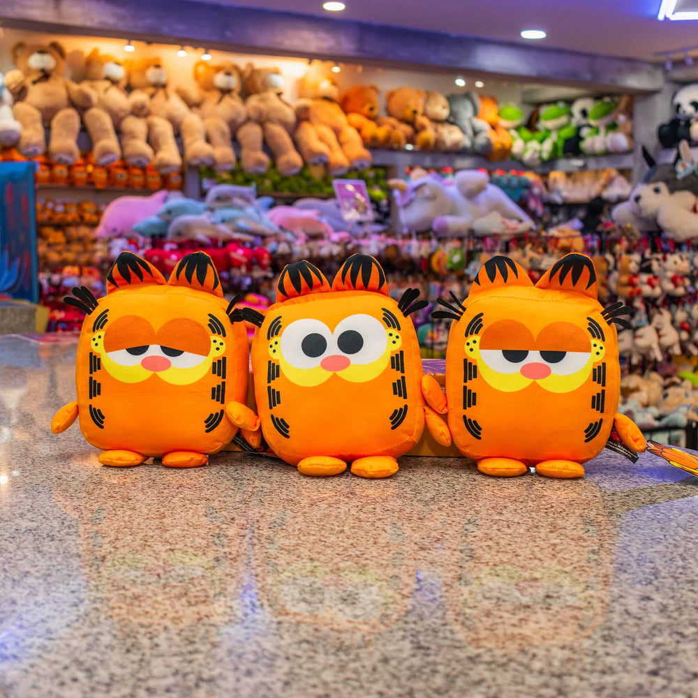 Set de 12 Piezas Garfield de peluche original. Kawaii Cubes 18 cm, peluches de licencia