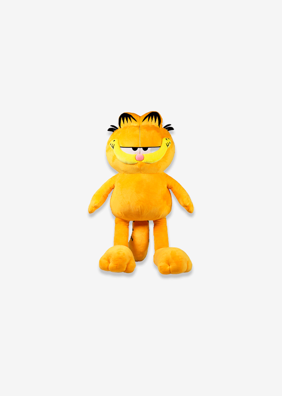 Garfield de peluche original. Peluches de licencias, color naranja con negro