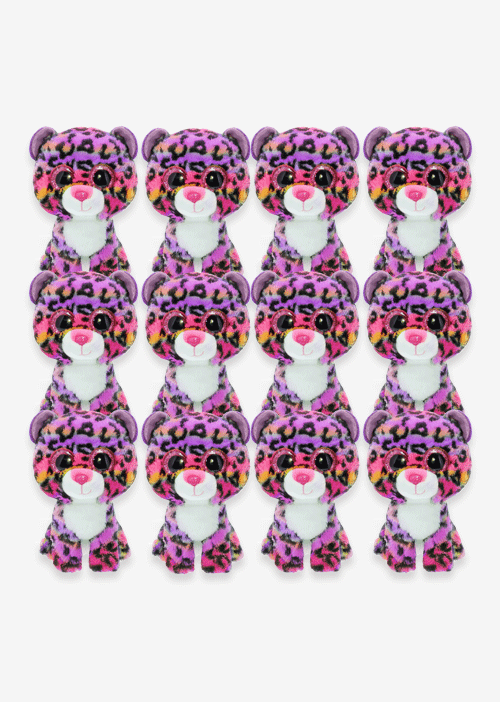 Set de 12 Piezas Jaguar de peluche Multicolor Titi 15 cm - Pelucheria