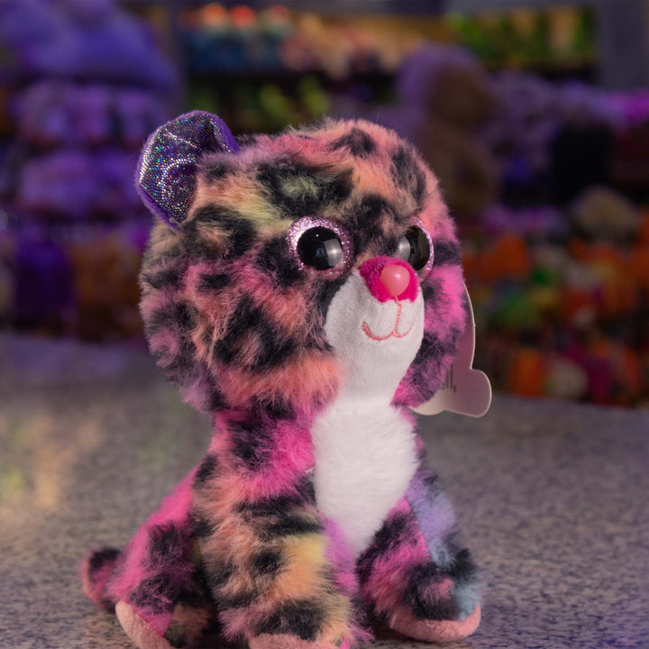 Jaguar de peluche Milticolor Titi 15 cm - Pelucheria