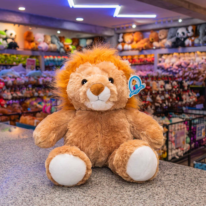 León de peluche al mayoreo, perfecto para regalar a niños y niñas. Peluches al mayoreo calidad premium