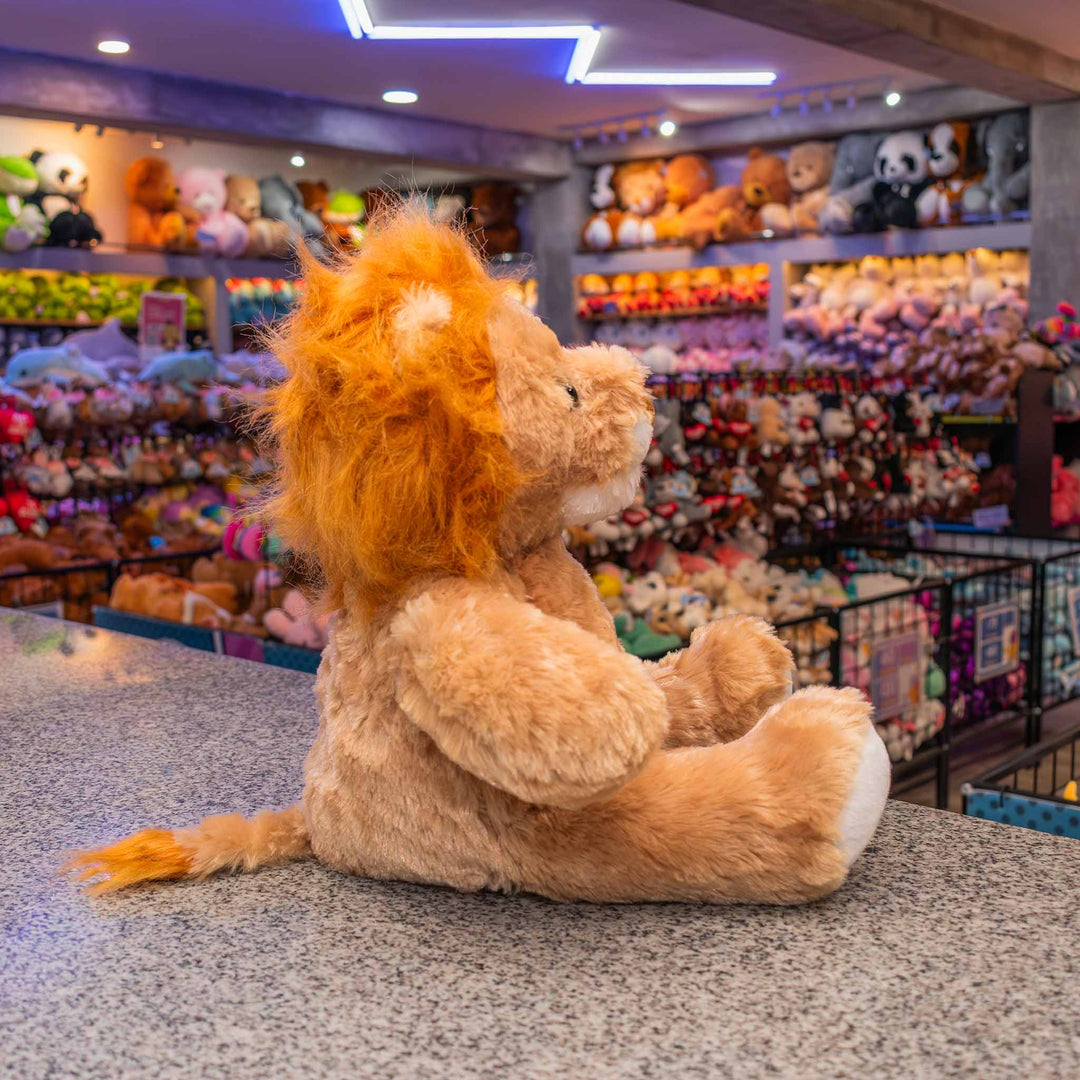 León de peluche al mayoreo, perfecto para regalar a niños y niñas. Peluches al mayoreo calidad premium