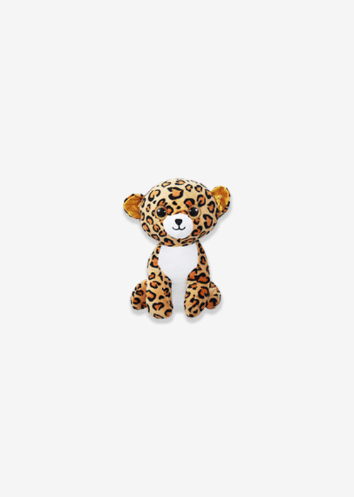 Leopardo de peluche pequeño y ultra suave. Colecciona los tuyos o inicia tu propio negocio