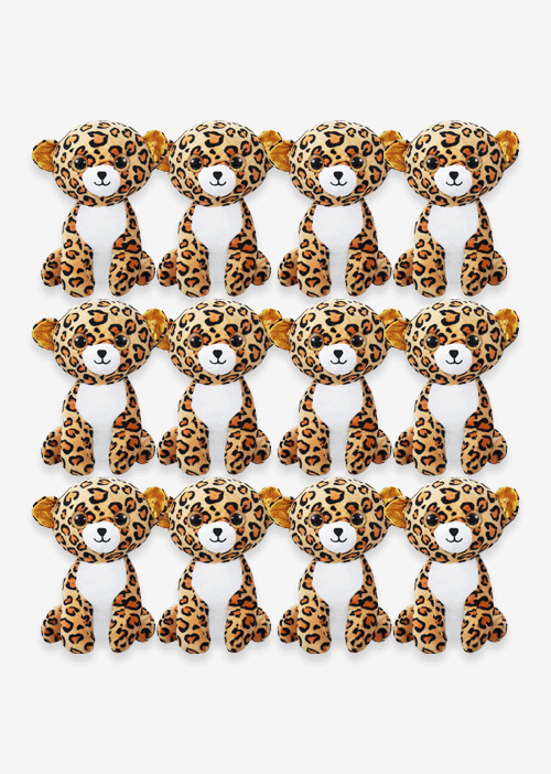 Leopardo de peluche pequeño y ultra suave. Colecciona los tuyos o inicia tu propio negocio