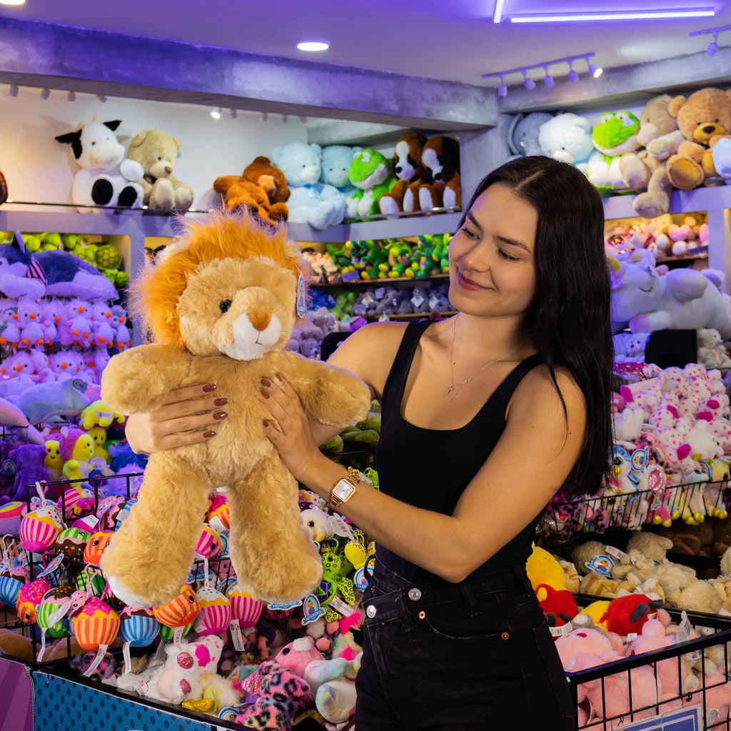 León de peluche al mayoreo. Peluches para distribuidores, tiendas de regalo, decoración de eventos, coleccionistas. 