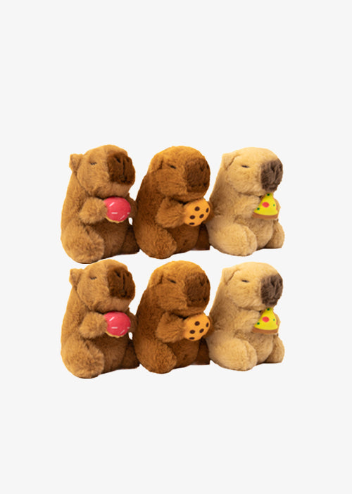 Llavero de peluche al mayoreo. ideal para tiendas de regalos y distribuidores. Peluches de capibaras