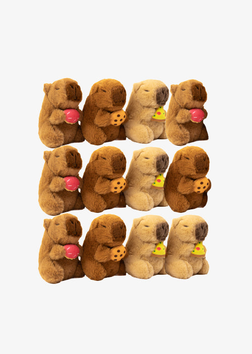 Llavero de peluche al mayoreo. ideal para tiendas de regalos y distribuidores. Peluches de capibaras