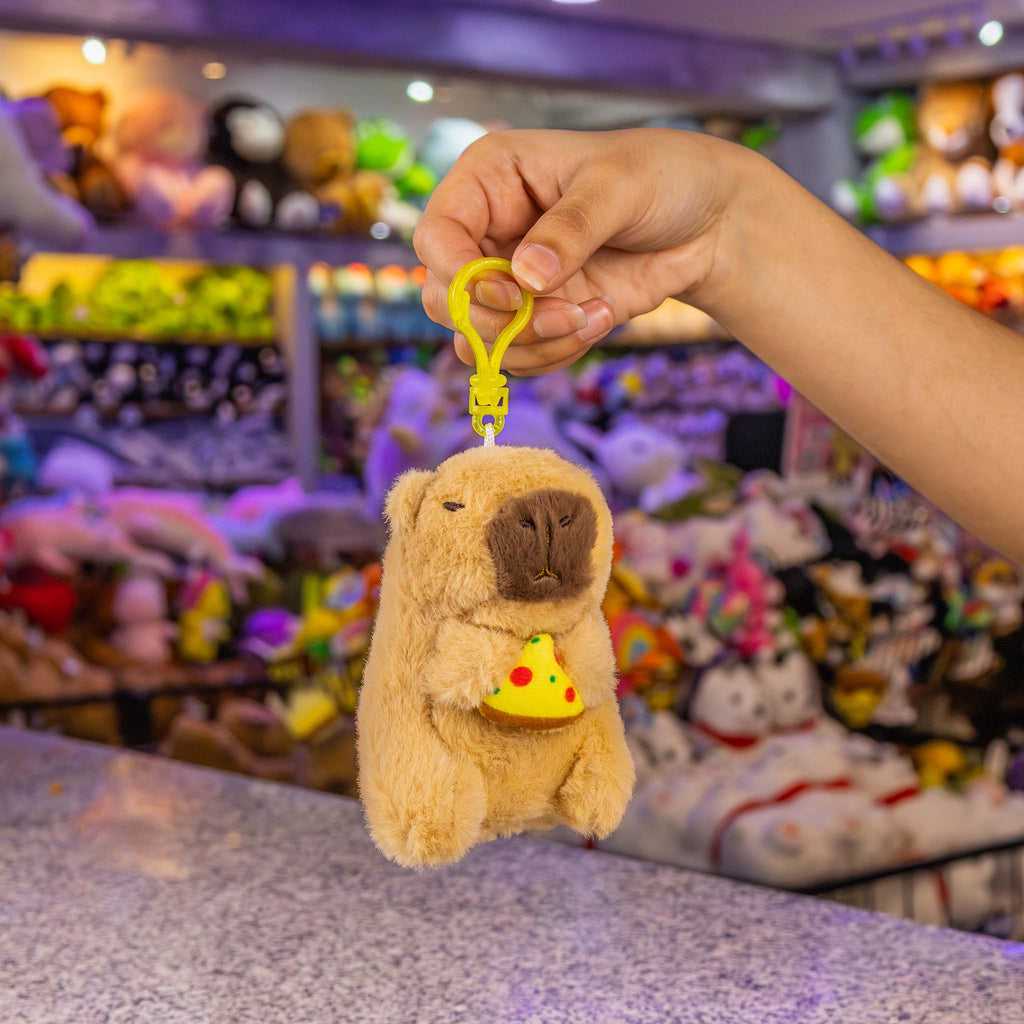 Llavero de peluche al mayoreo. ideal para tiendas de regalos y distribuidores. Peluches de capibaras