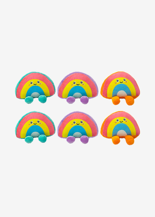 Llaveros de peluche arcoíris , ideal para regalar o coleccionar 